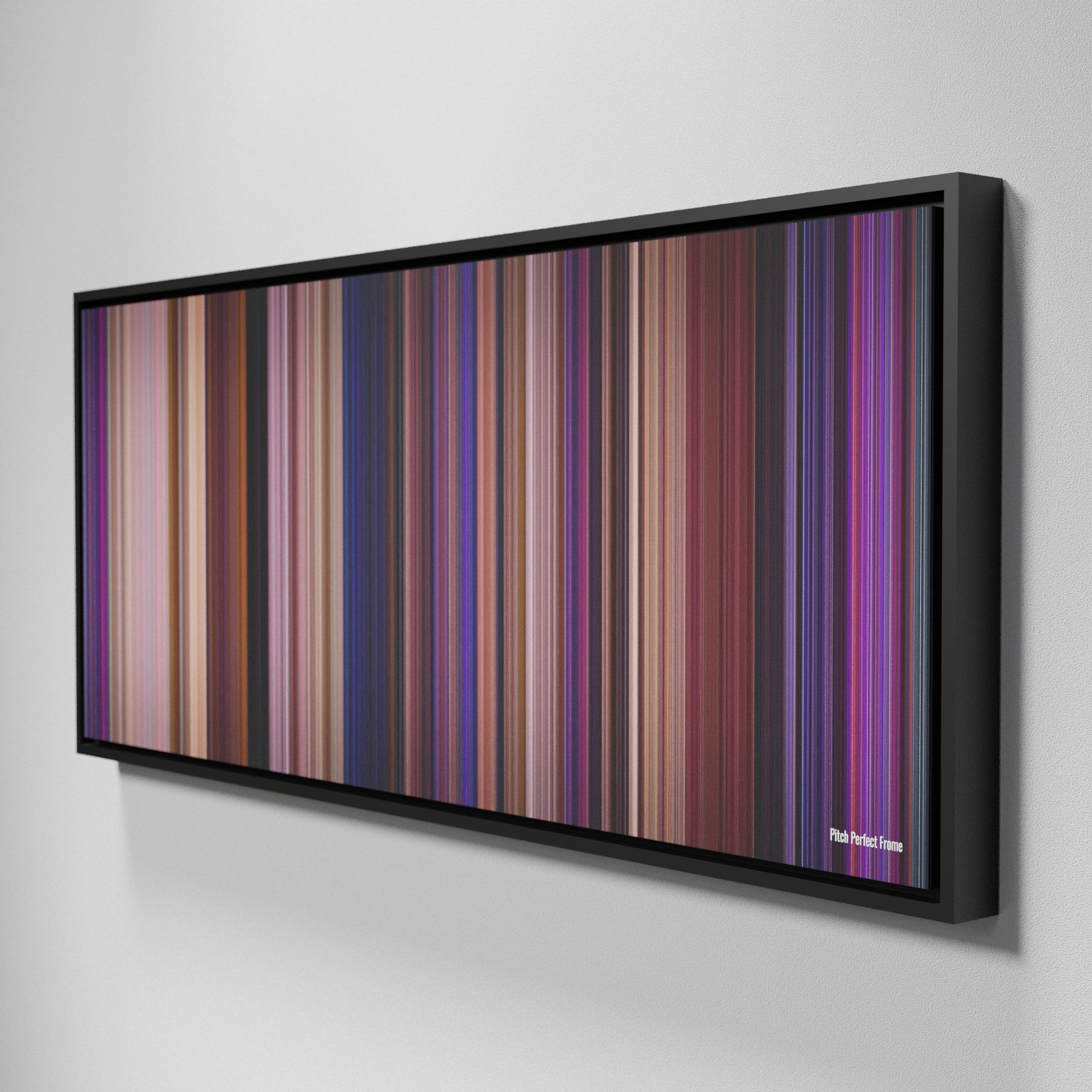 Side view of Framed Buff's of Pitch Perfect Frome on the wall