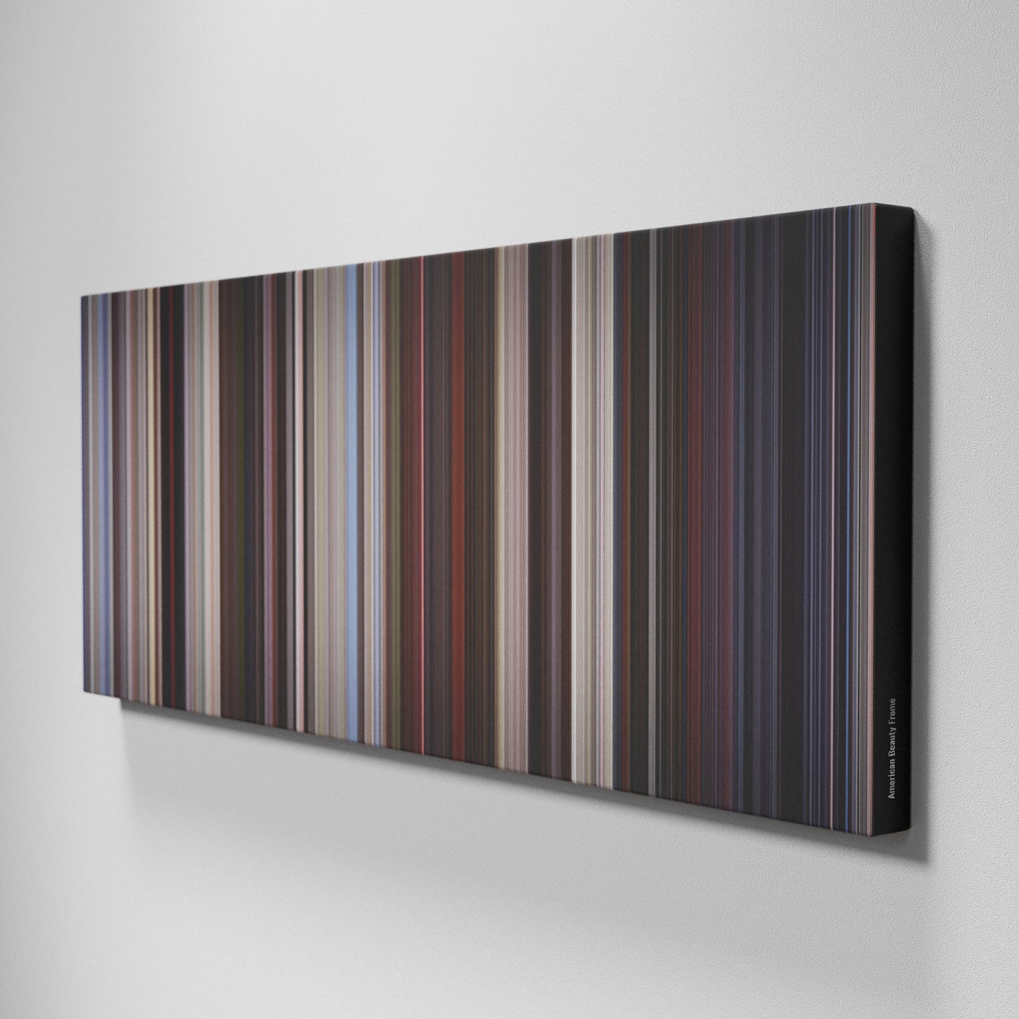 Side view of Buff's of American Beauty Frome on the wall