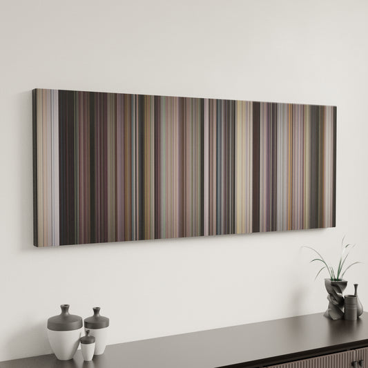 Minimal interior design with Come and See Frome on the wall