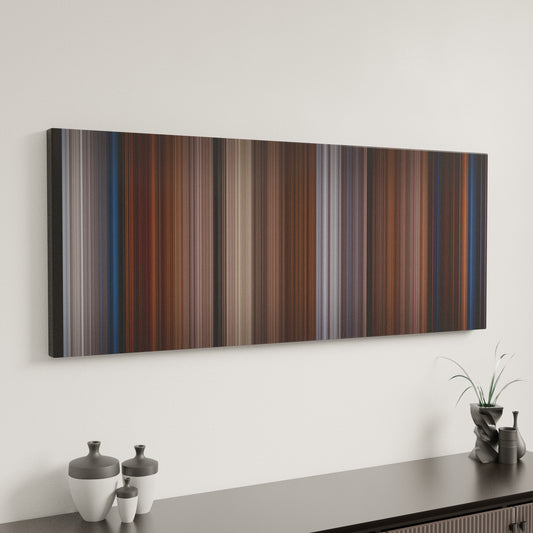 Minimal interior design with Rosencrantz & Guildenstern Are Dead Frome on the wall