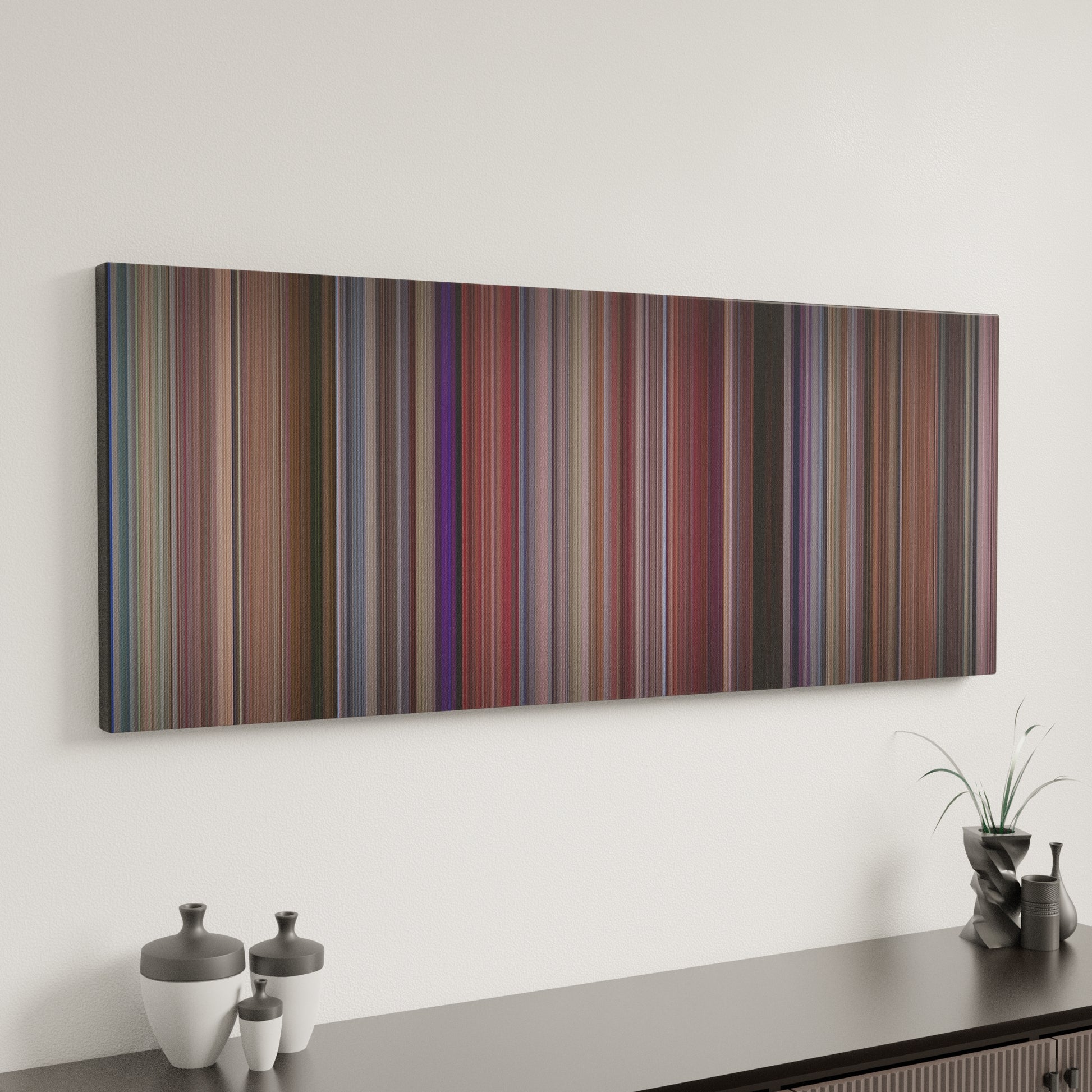 Minimal interior design with Coming to America Frome on the wall