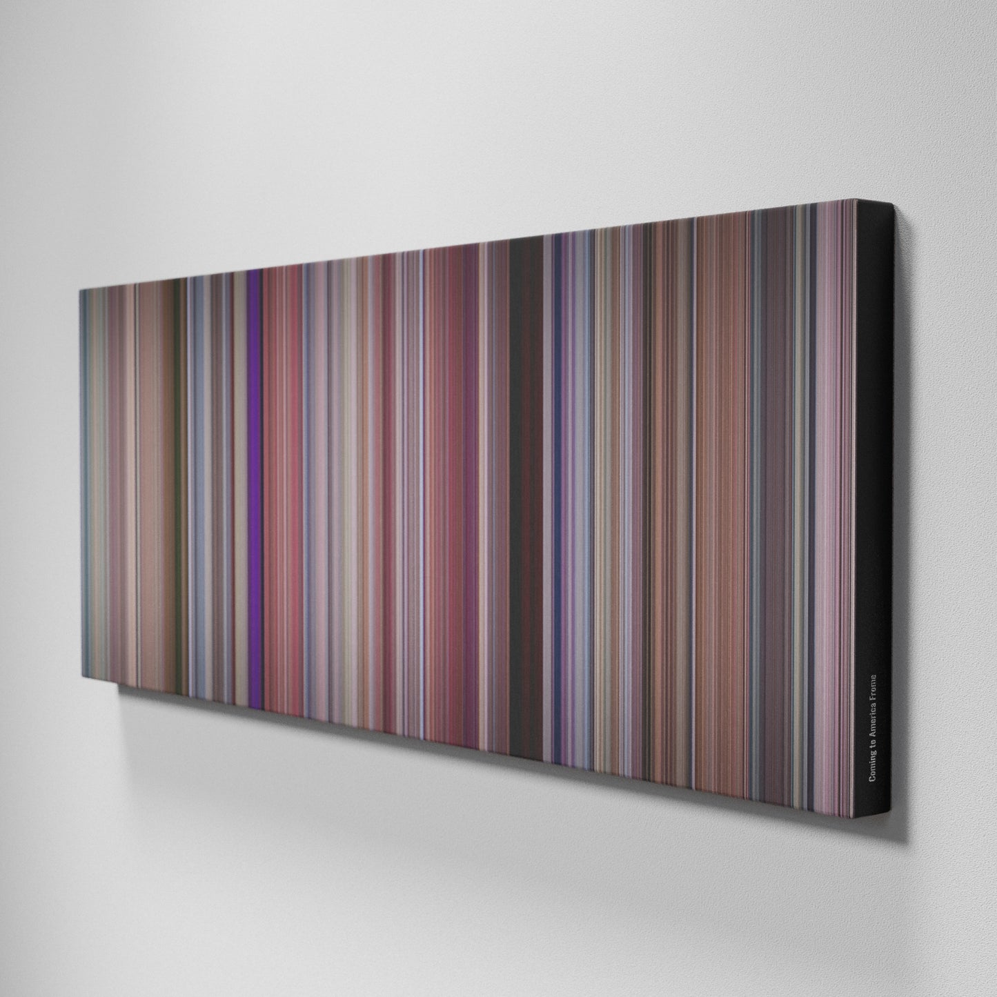 Side view of Buff's of Coming to America Frome on the wall