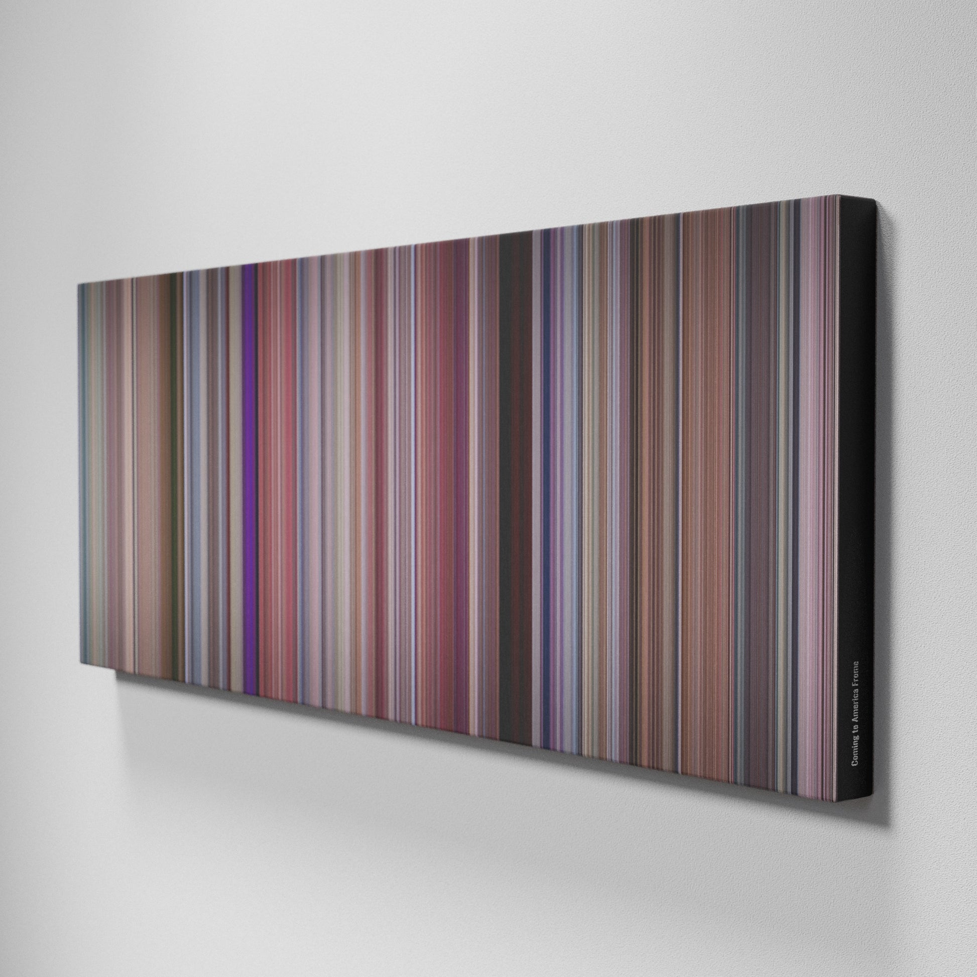 Side view of Buff's of Coming to America Frome on the wall