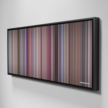 Side view of Framed Buff's of Coming to America Frome on the wall