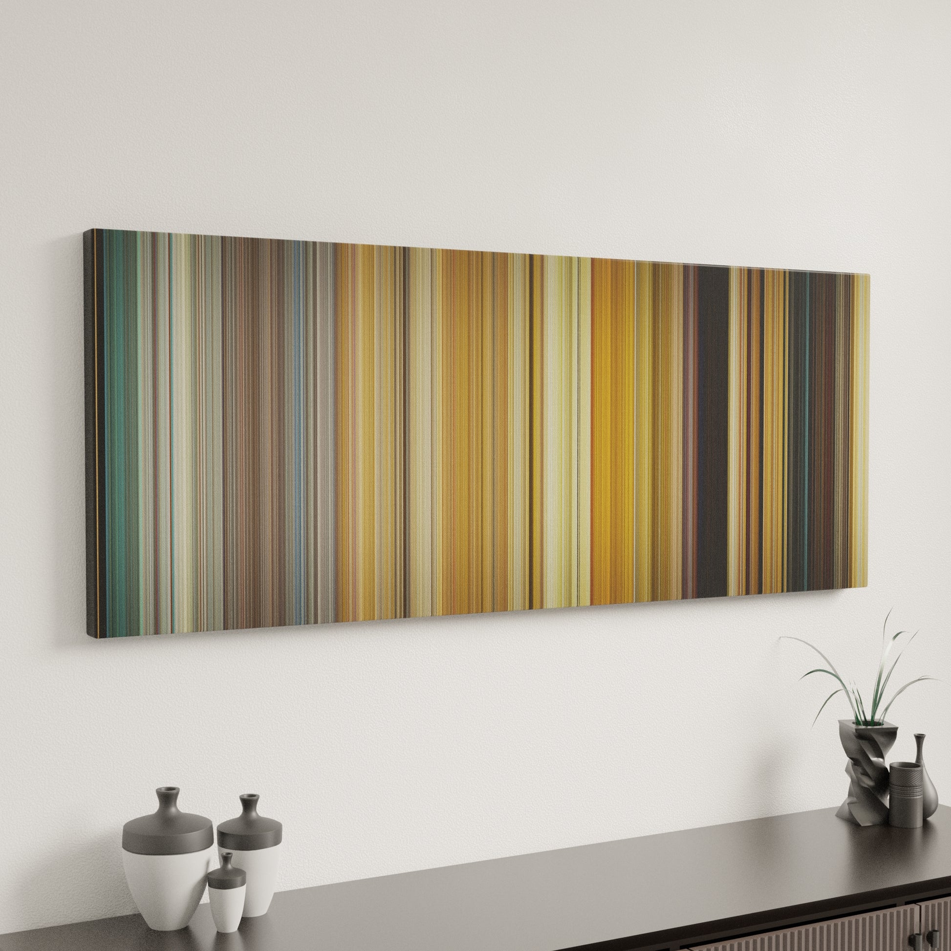 Minimal interior design with Mr. Bean's Holiday Frome on the wall