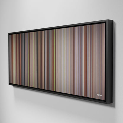 Side view of Framed Buff's of Rudy Frome on the wall