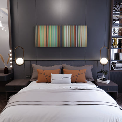 Bedroom interior with The Simpsons Movie Frome on the wall