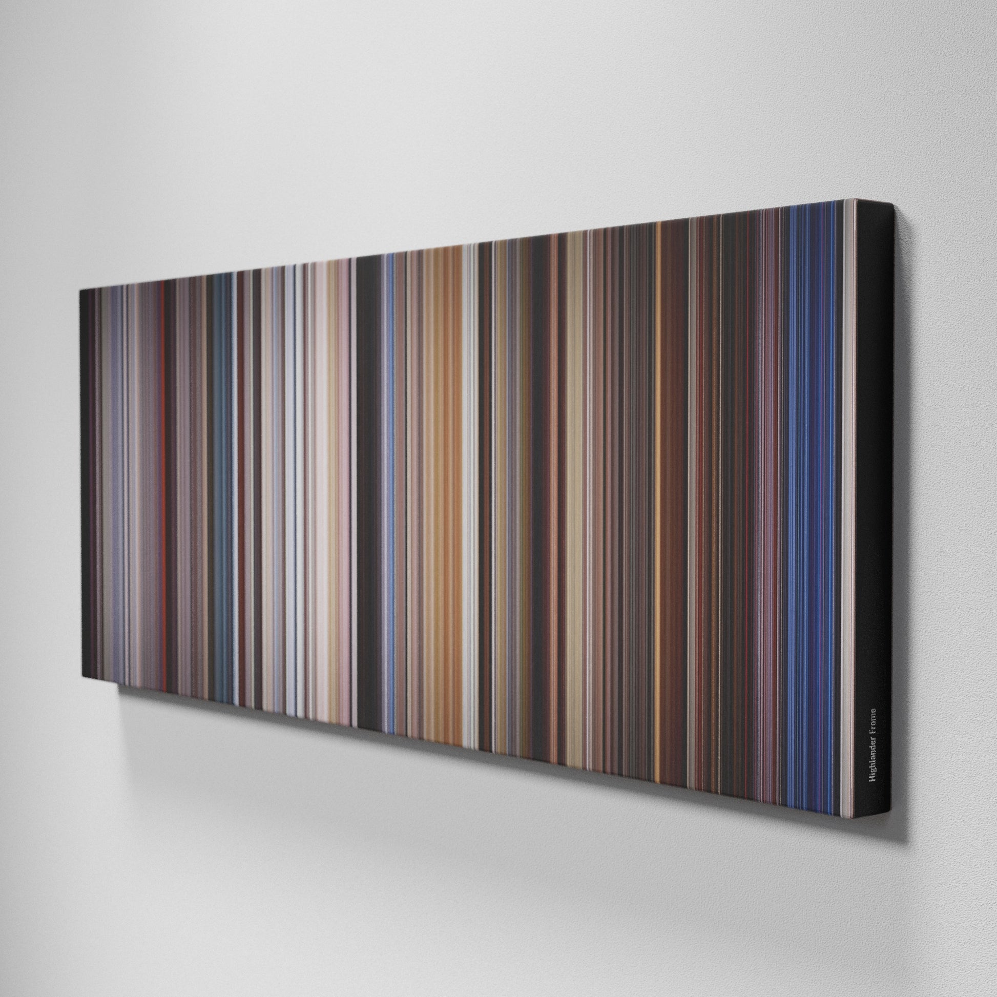 Side view of Buff's of Highlander Frome on the wall