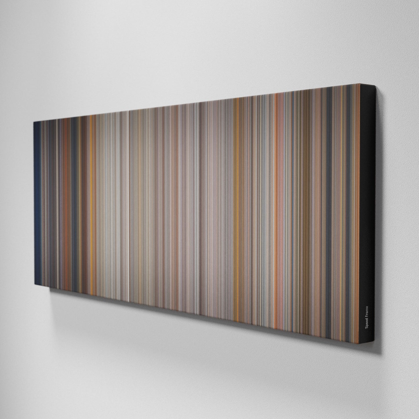 Side view of Buff's of Speed Frome on the wall