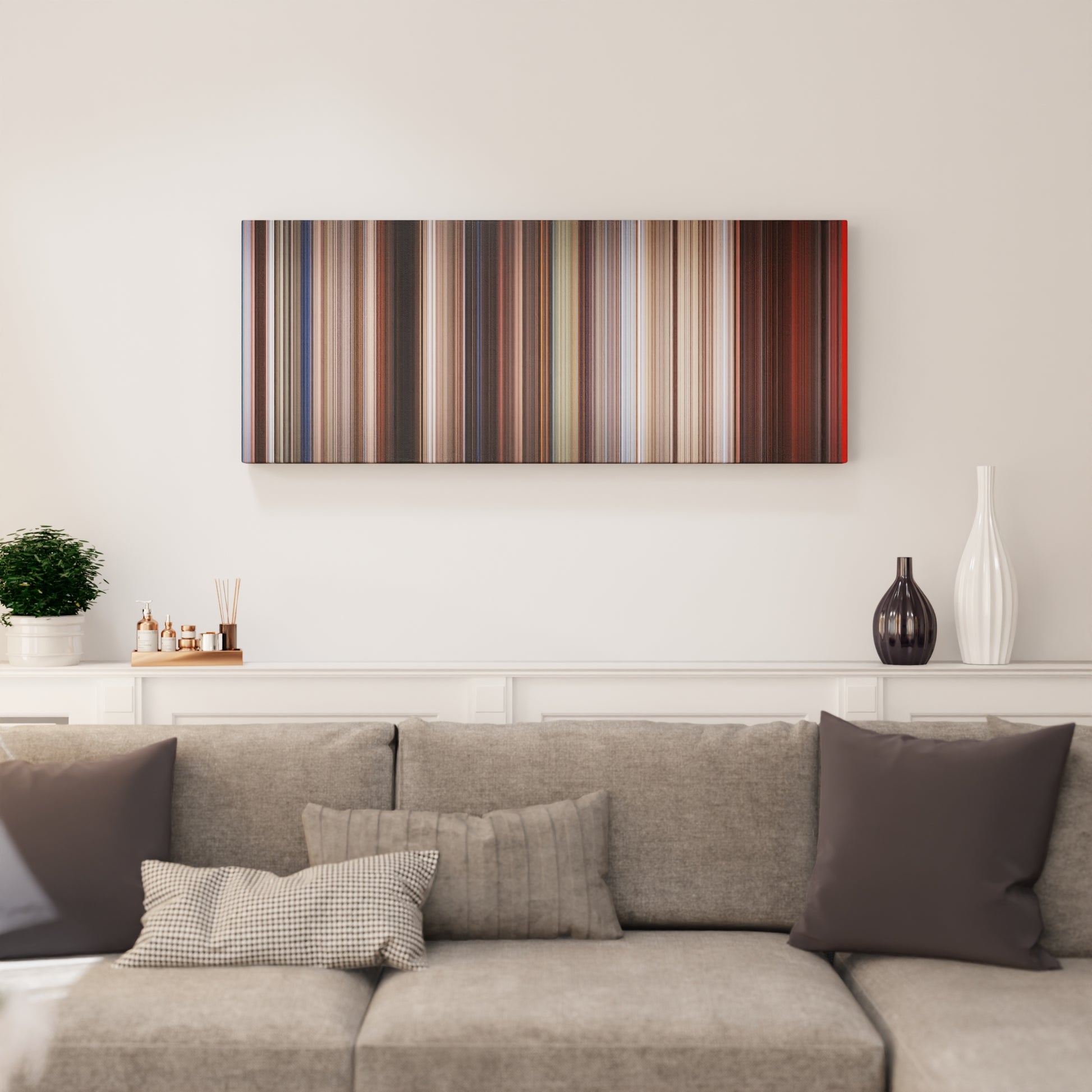 Living room interior with Indiana Jones and the Last Crusade Frome on the wall