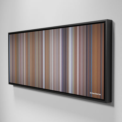 Side view of Framed Buff's of The Princess Diaries Frome on the wall