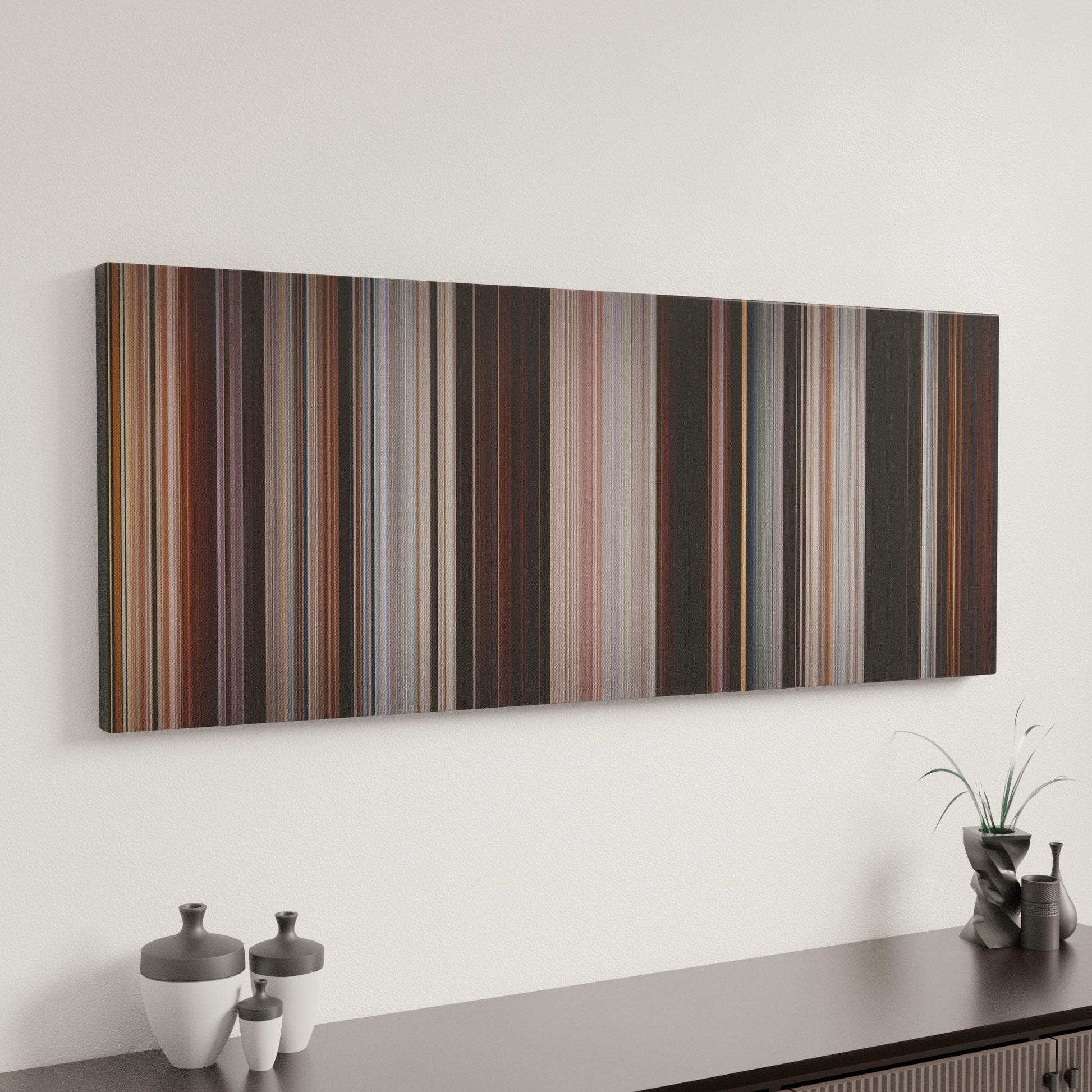 Minimal interior design with Troy Frome on the wall