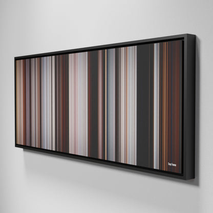 Side view of Framed Buff's of Troy Frome on the wall