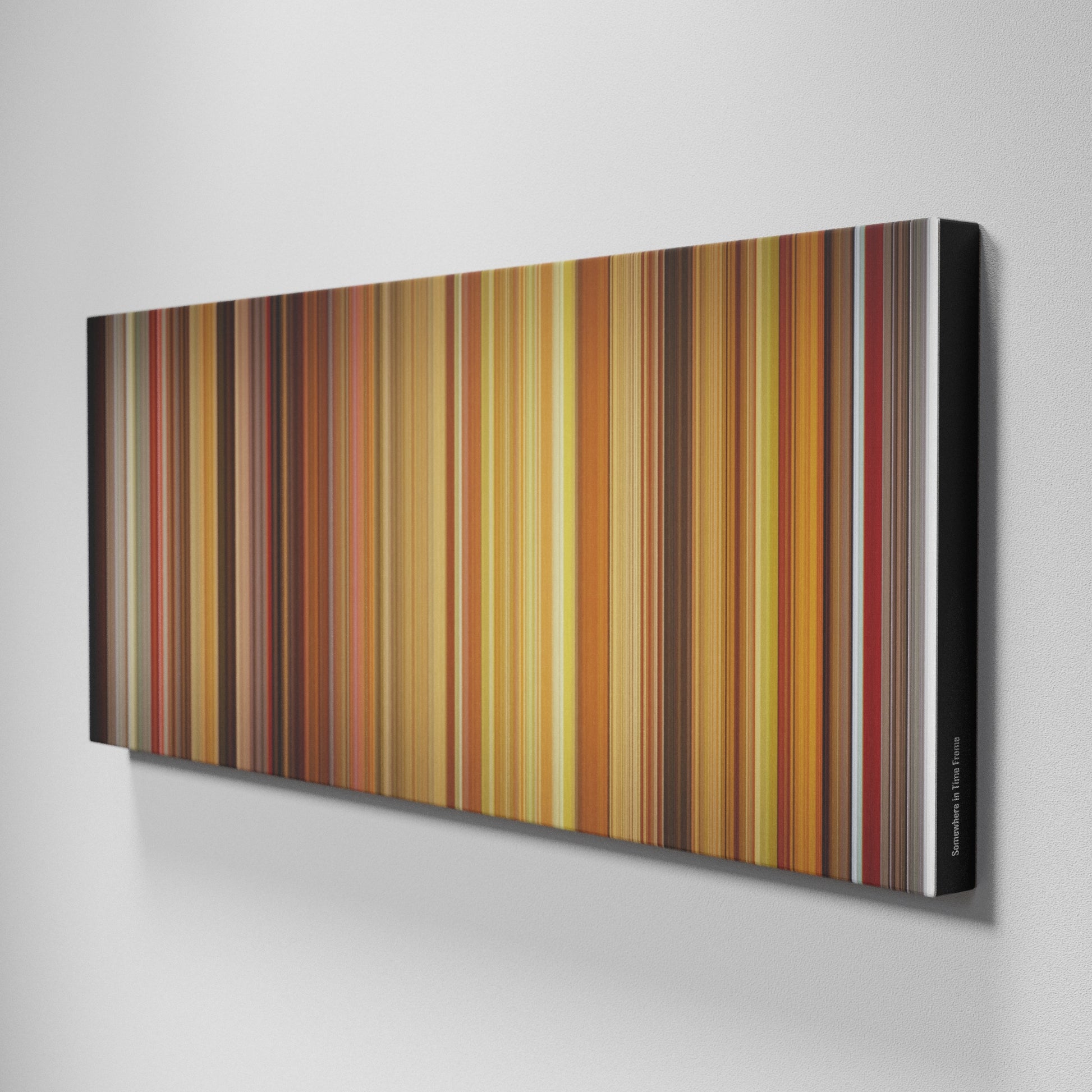 Side view of Buff's of Somewhere in Time Frome on the wall