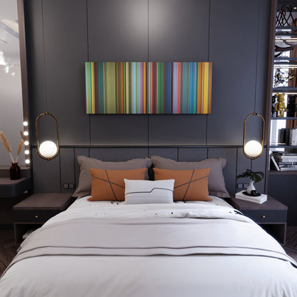 Bedroom interior with Kung Fu Panda 3 Frome on the wall