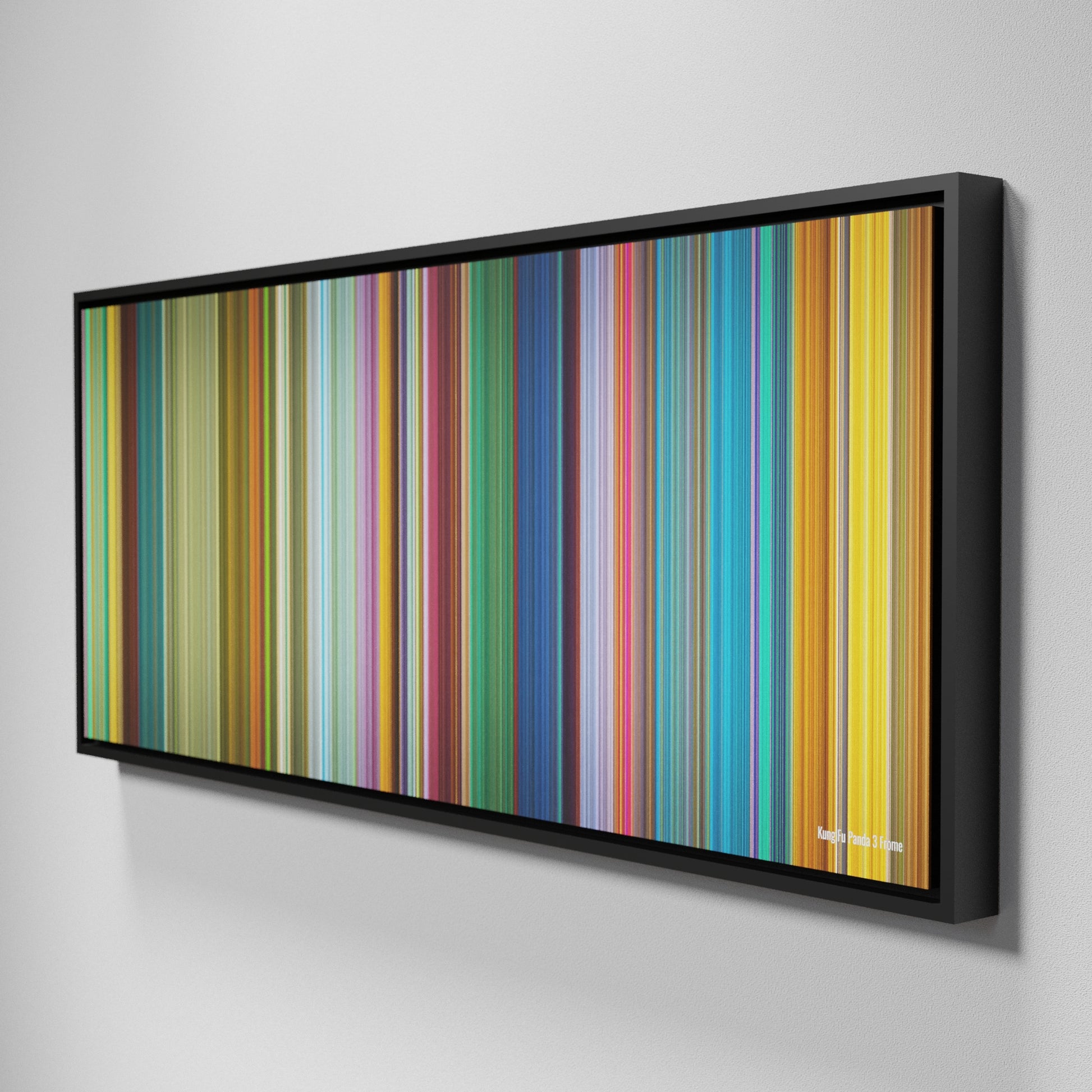 Side view of Framed Buff's of Kung Fu Panda 3 Frome on the wall