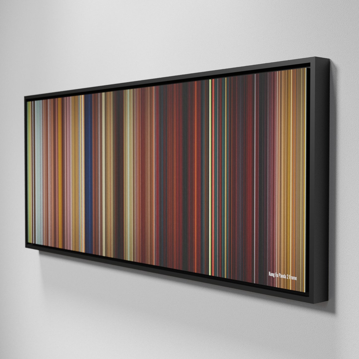 Side view of Framed Buff's of Kung Fu Panda 2 Frome on the wall