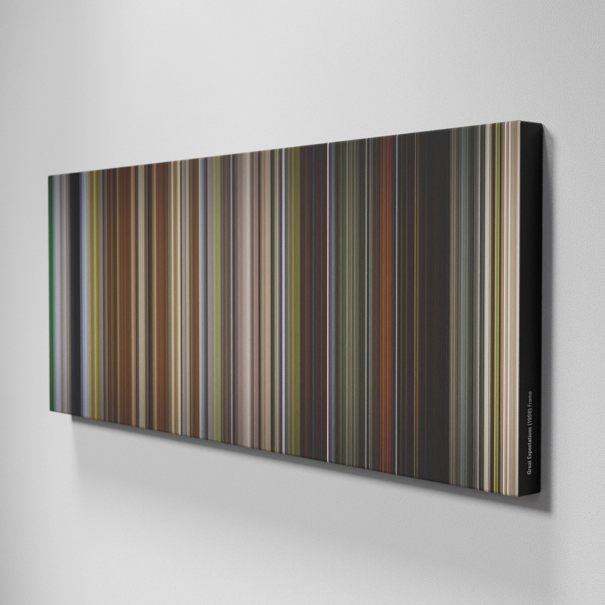 Side view of Buff's of Great Expectations Frome on the wall