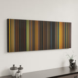 Dune canvas art in modern interior - movie color palette