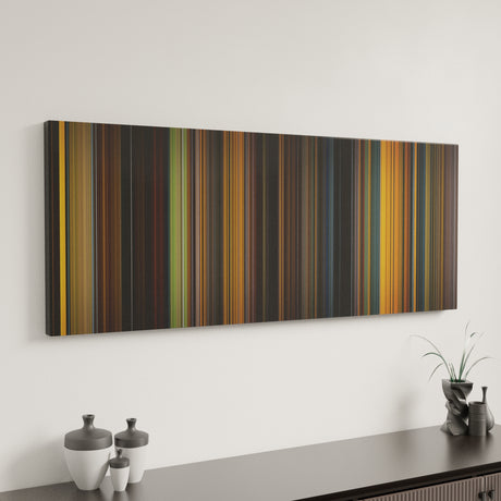 Dune canvas art in modern interior - movie color palette