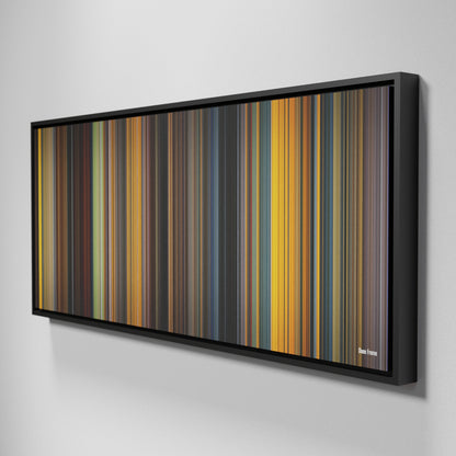 Side view of Framed Buff's of Dune Frome on the wall