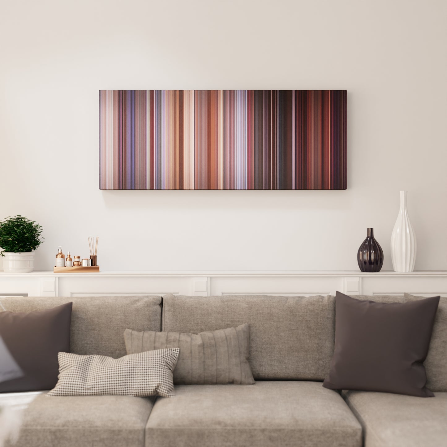 Living room interior with Team America: World Police Frome on the wall