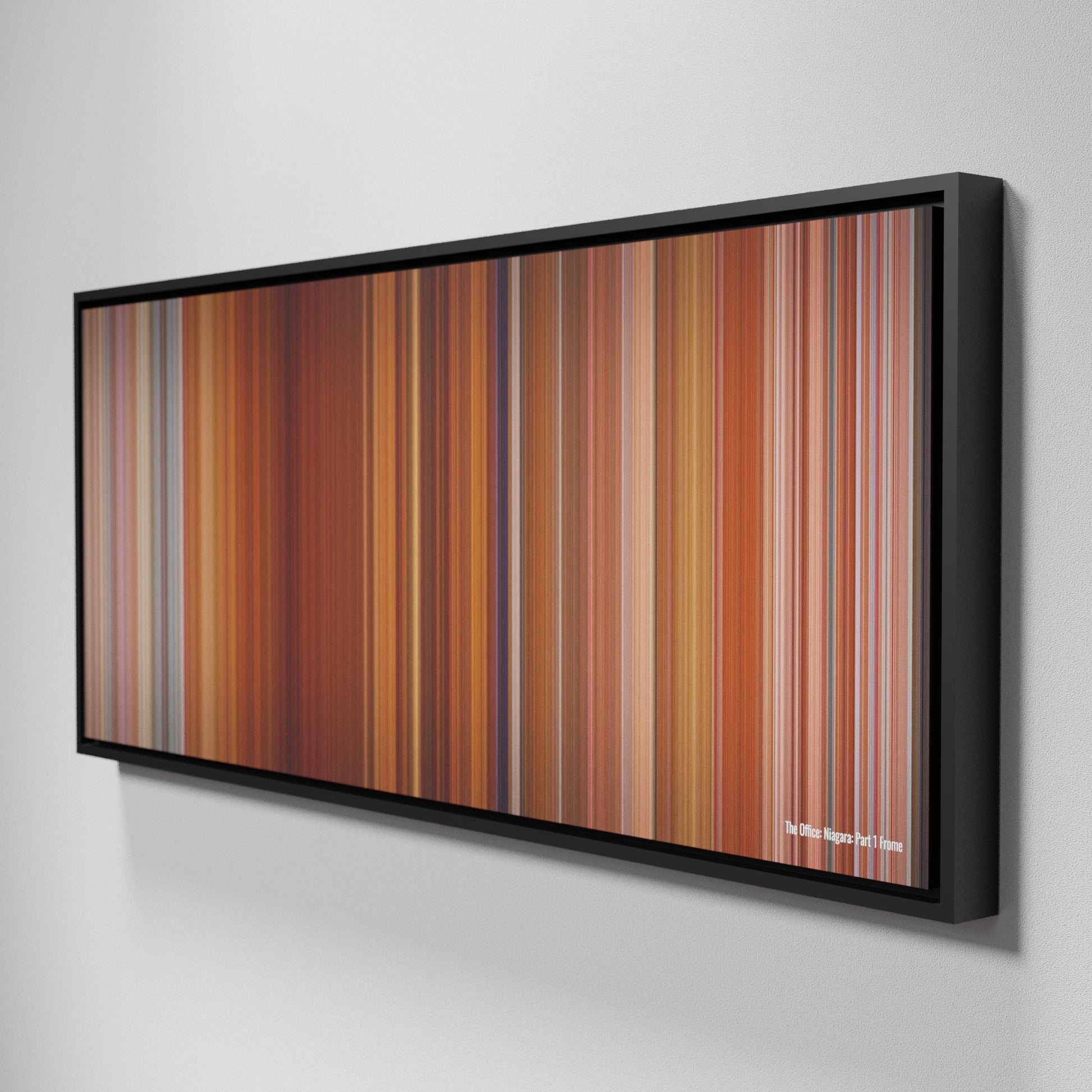 Side view of Framed Buff's of The Office: Niagara - Part 1 Frome on the wall