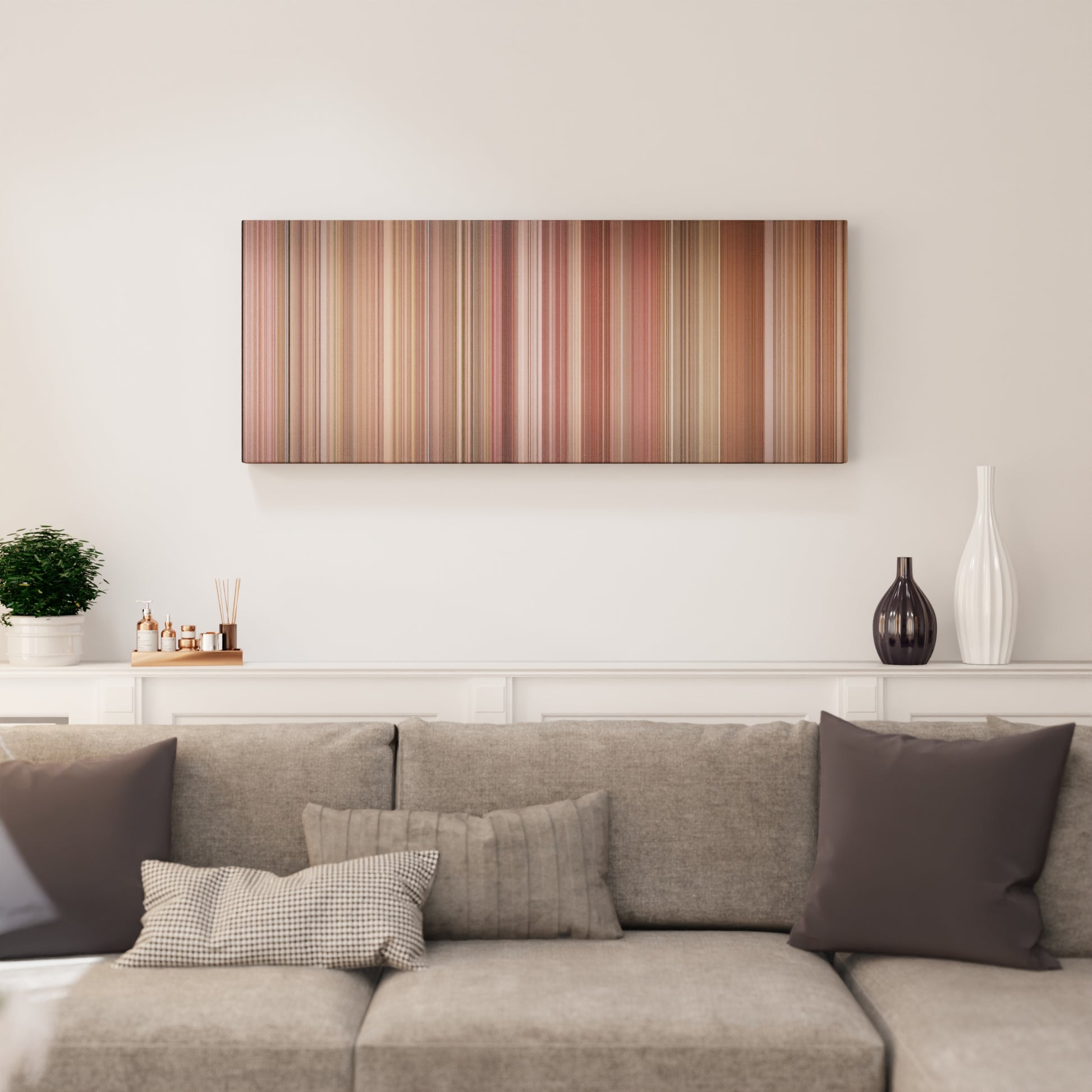 Living room interior with The Office: Niagara - Part 2 Frome on the wall