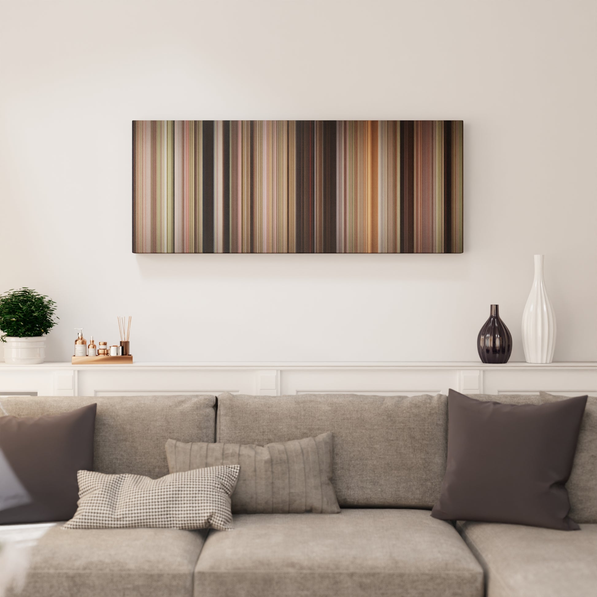 Living room interior with Fried Green Tomatoes Frome on the wall