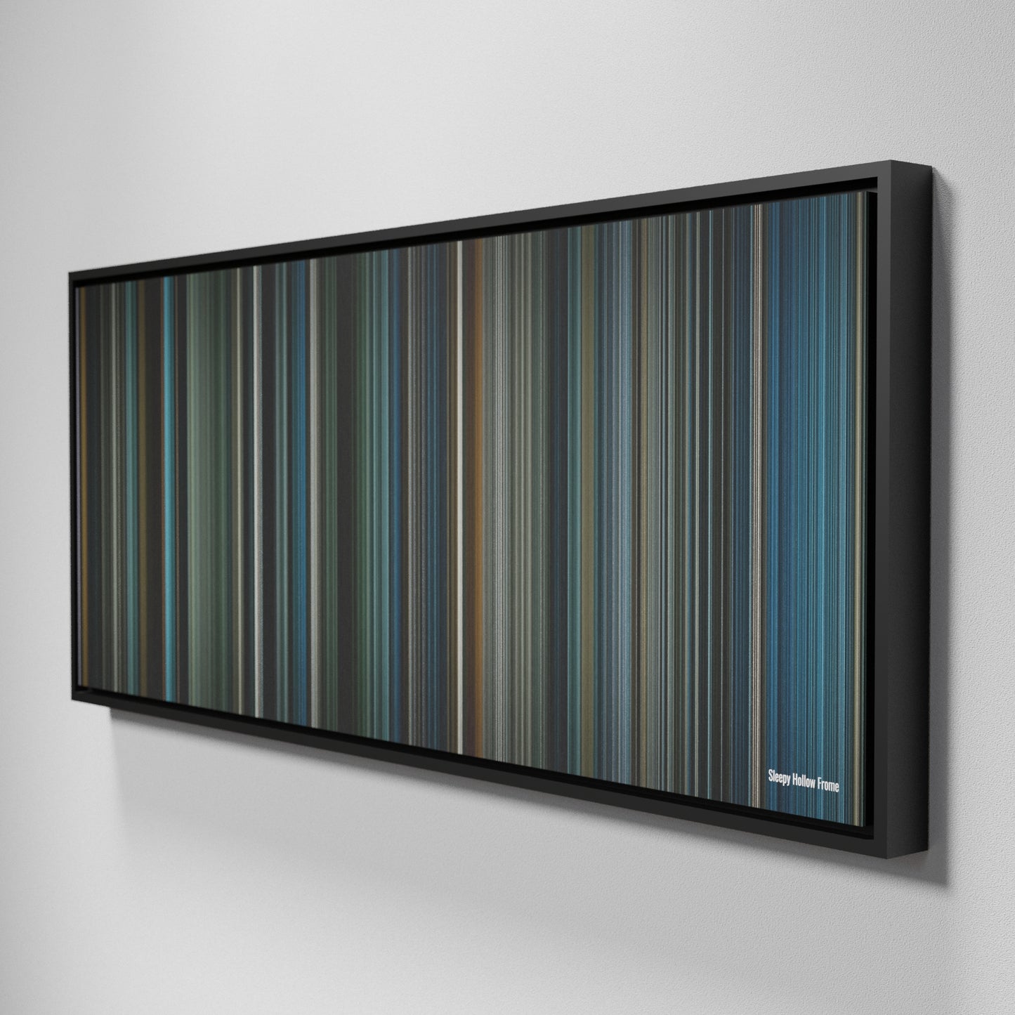 Side view of Framed Buff's of Sleepy Hollow Frome on the wall