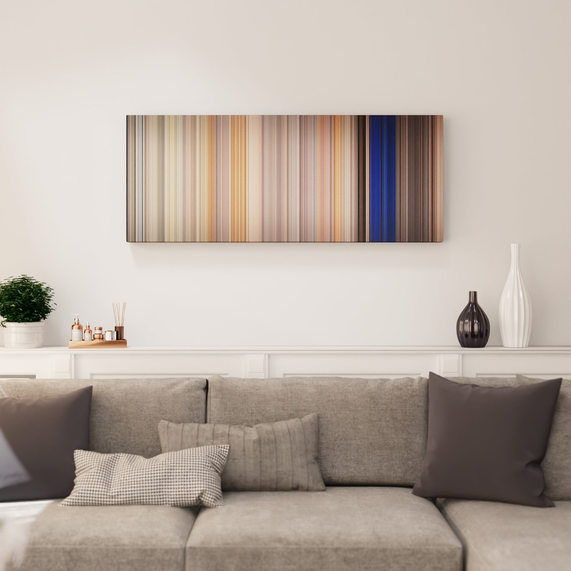 Living room interior with Clerks II Frome on the wall