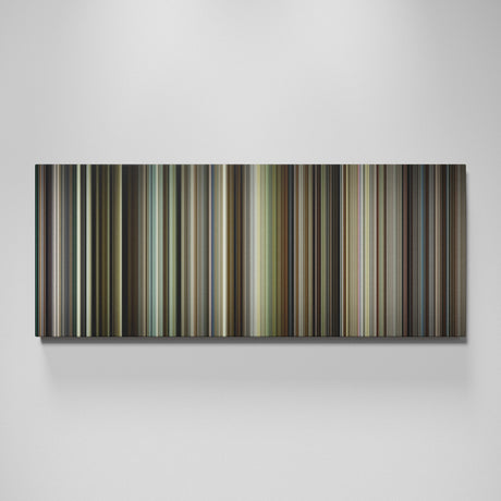 Beginners movie canvas wall art - color palette print