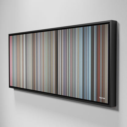 Side view of Framed Buff's of Patton Frome on the wall