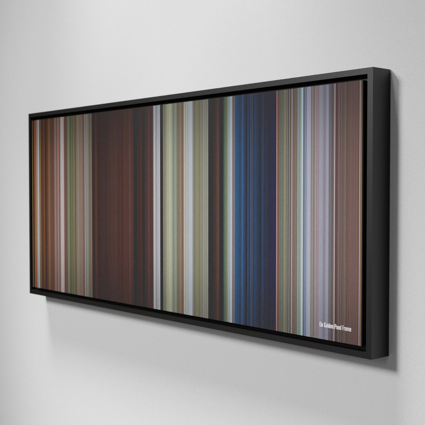 Side view of Framed Buff's of On Golden Pond Frome on the wall