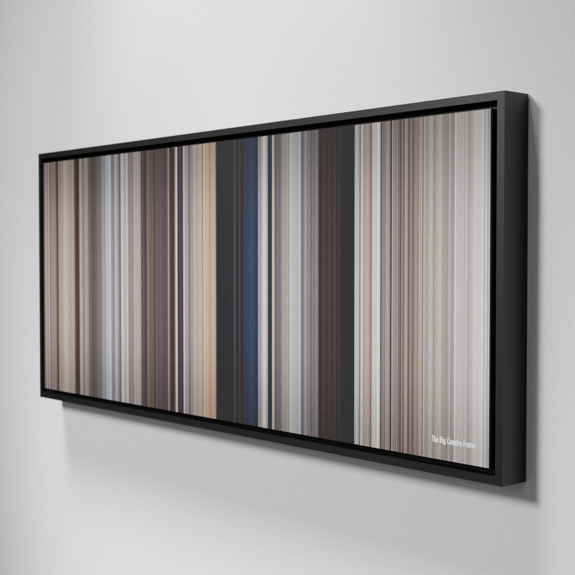 Side view of Framed Buff's of The Big Country Frome on the wall