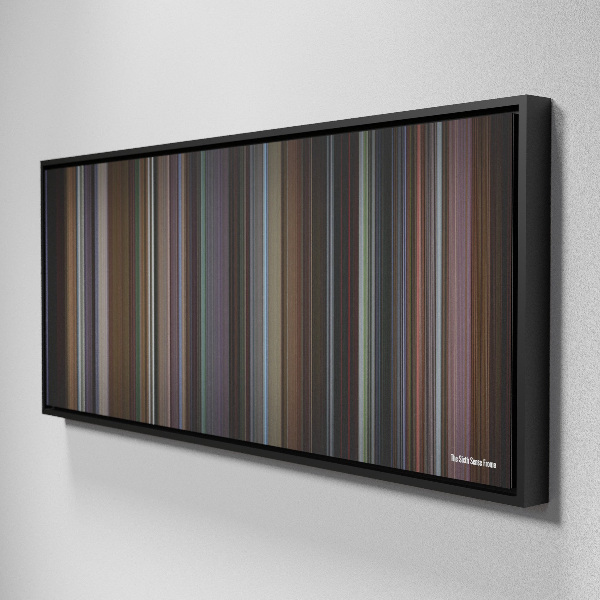 Side view of Framed Buff's of The Sixth Sense Frome on the wall