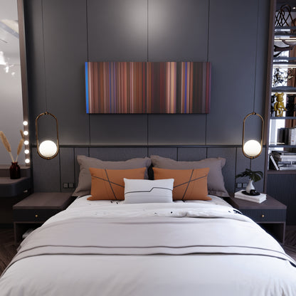 Bedroom interior with Twin Peaks: Fire Walk with Me Frome on the wall