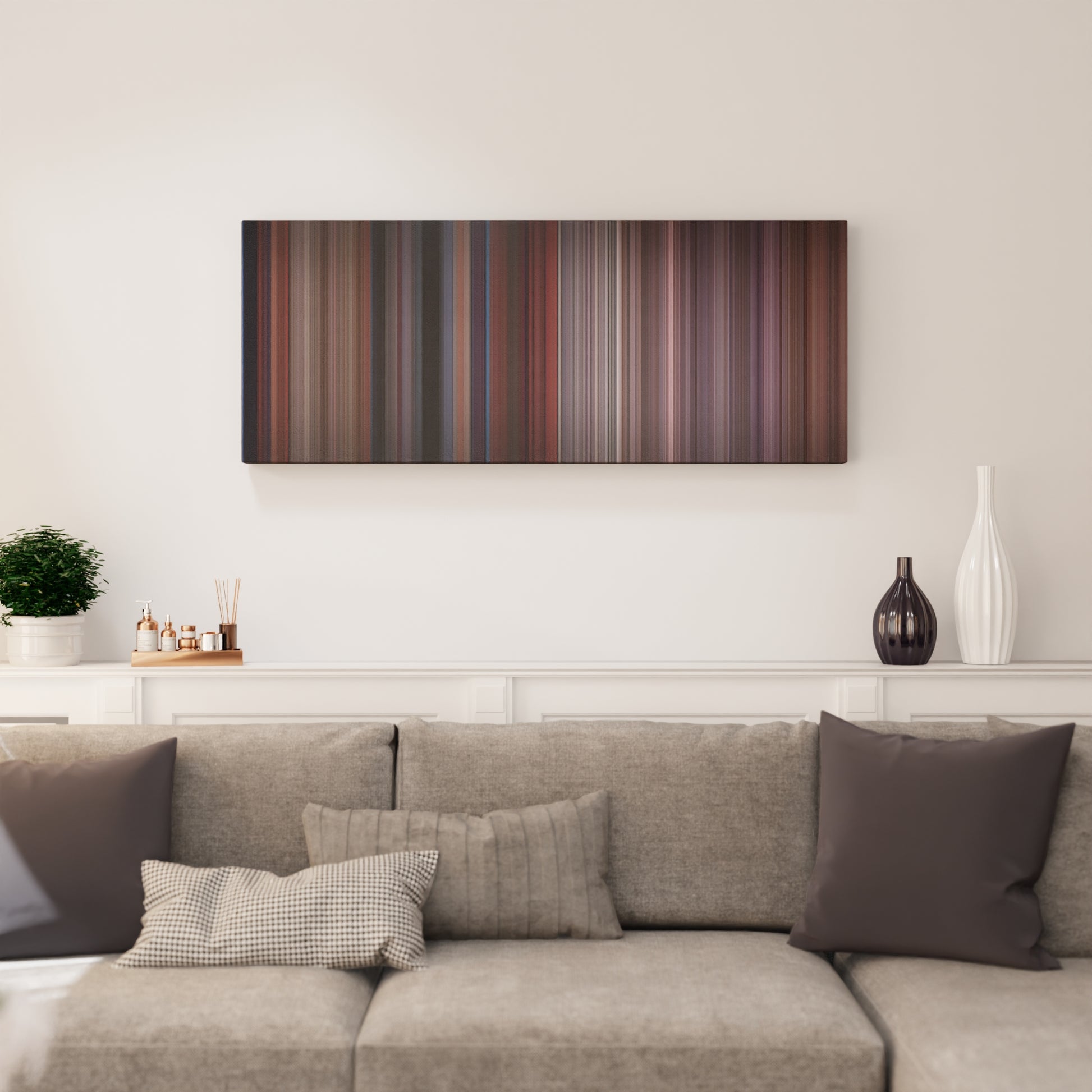 Living room interior with Glengarry Glen Ross Frome on the wall