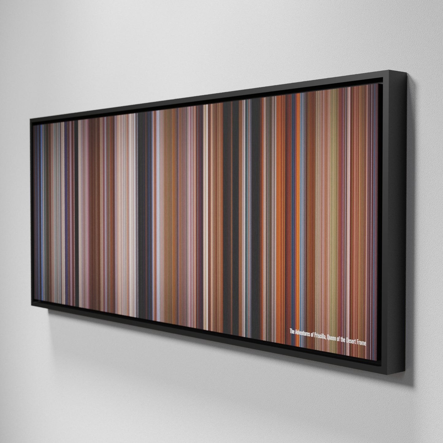 Side view of Framed Buff's of The Adventures of Priscilla, Queen of the Desert Frome on the wall