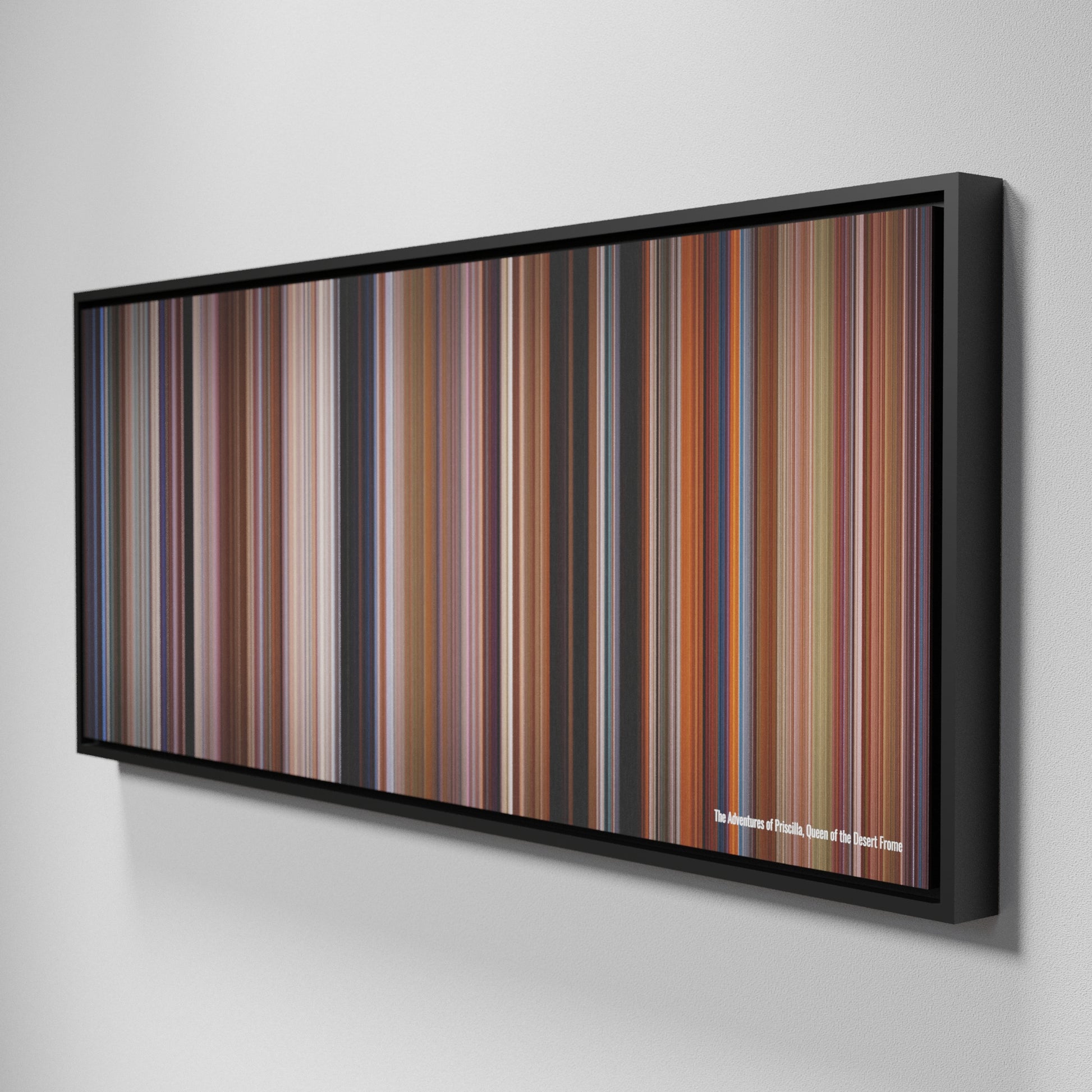 Side view of Framed Buff's of The Adventures of Priscilla, Queen of the Desert Frome on the wall