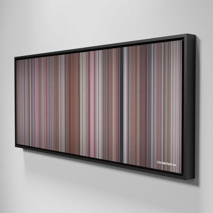 Side view of Framed Buff's of A Fish Called Wanda Frome on the wall