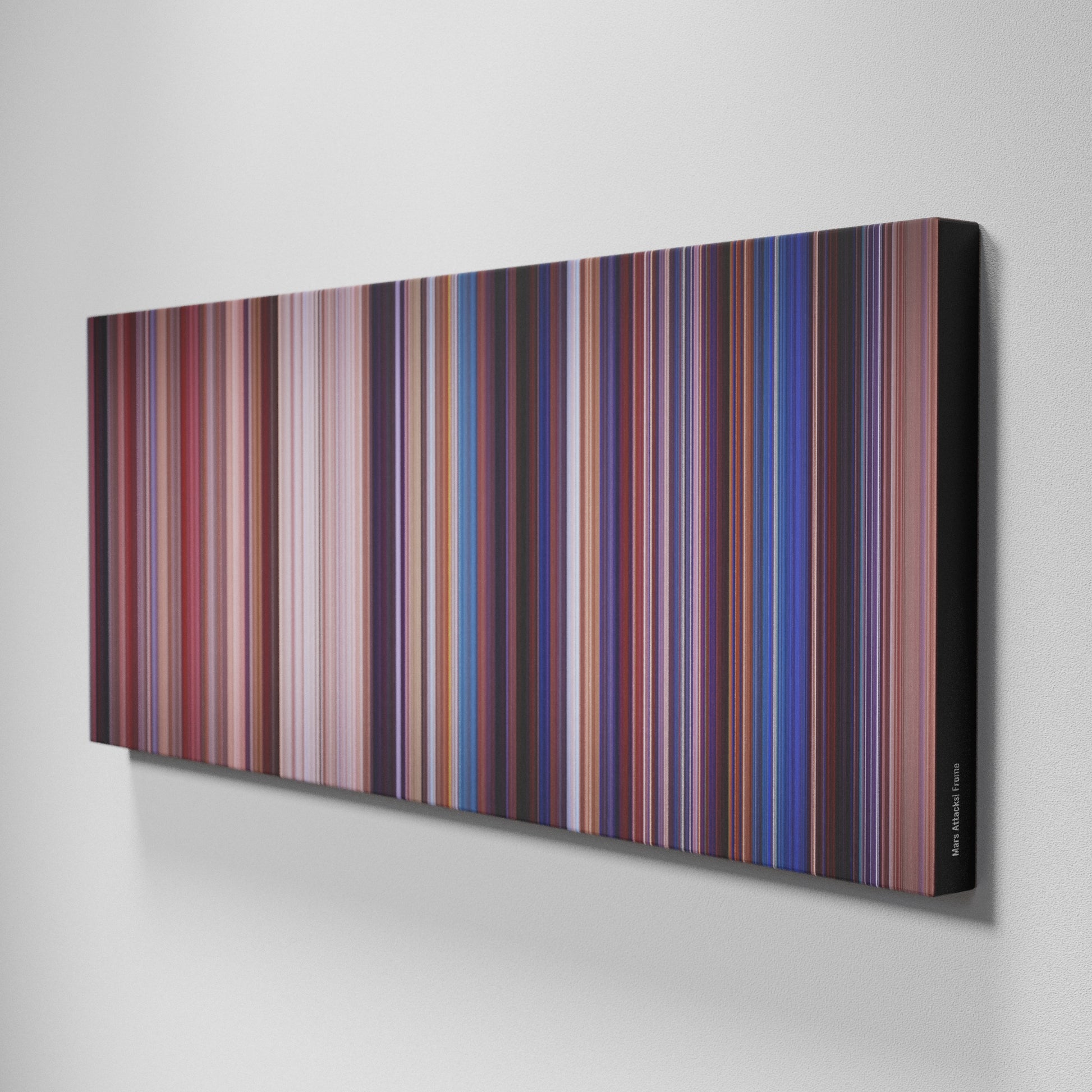 Side view of Buff's of Mars Attacks! Frome on the wall