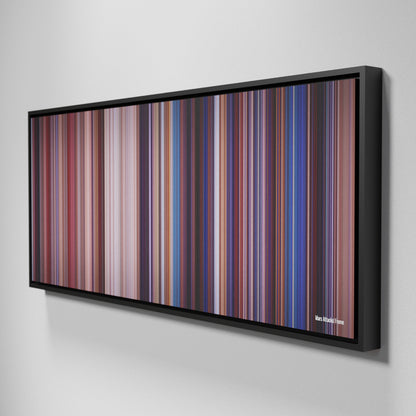 Side view of Framed Buff's of Mars Attacks! Frome on the wall