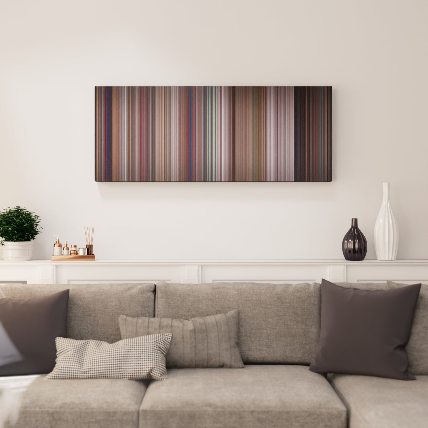 Living room interior with Live and Let Die Frome on the wall