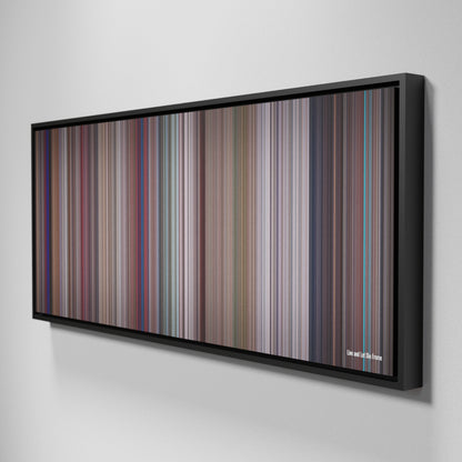 Side view of Framed Buff's of Live and Let Die Frome on the wall