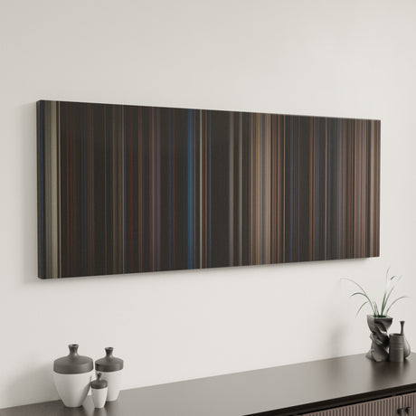 The Dark Knight Rises canvas art in modern interior - movie color palette