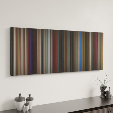 After canvas art in modern interior - movie color palette