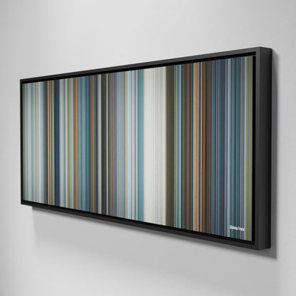 Side view of Framed Buff's of Oblivion Frome on the wall