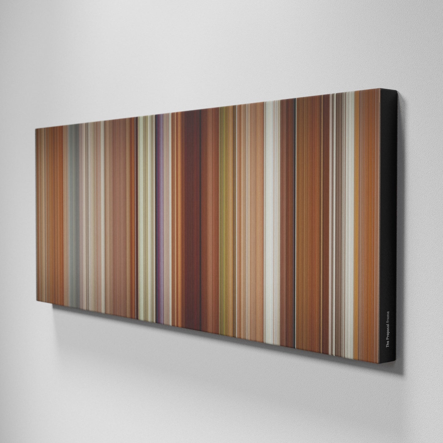 Side view of Buff's of The Proposal Frome on the wall