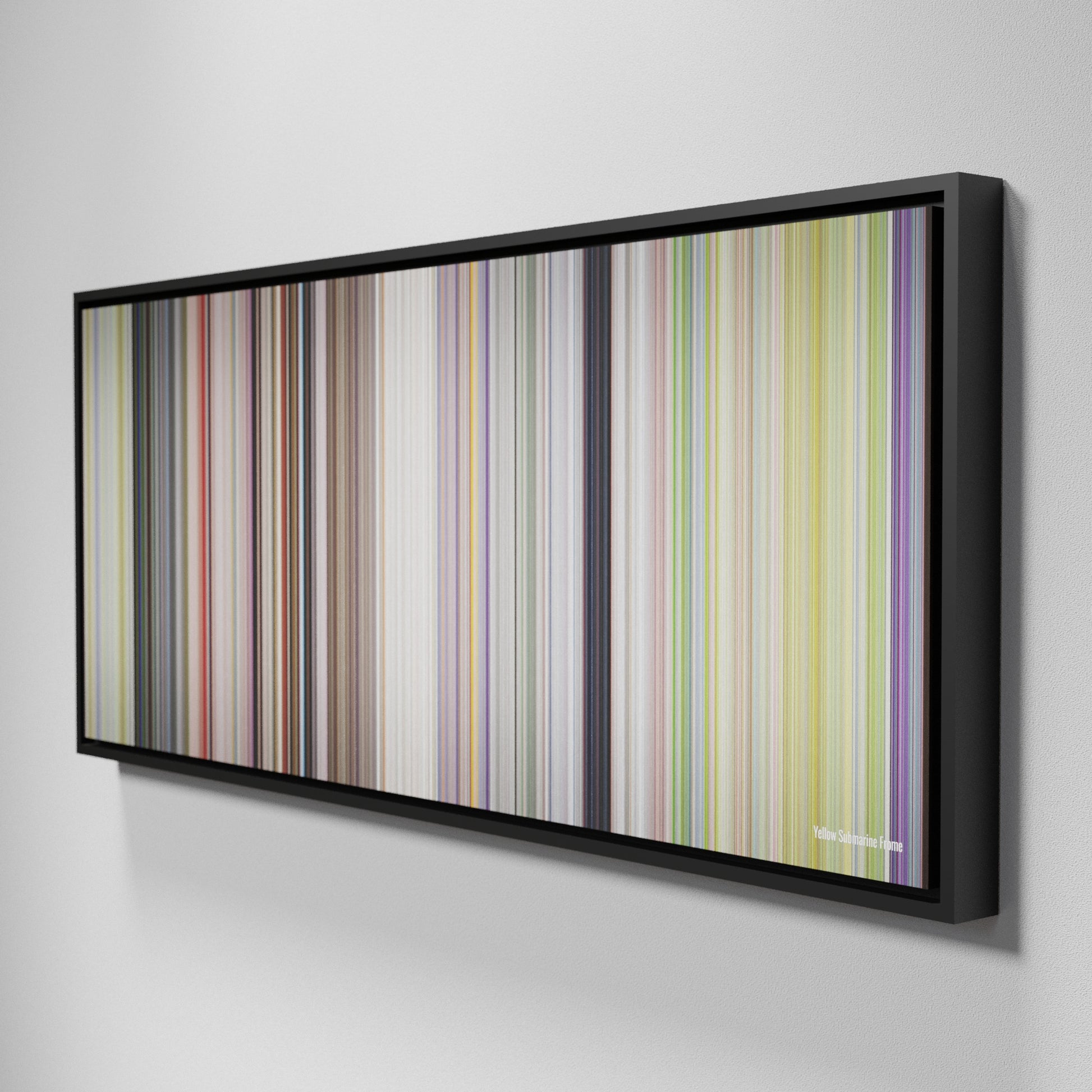 Side view of Framed Buff's of Yellow Submarine Frome on the wall